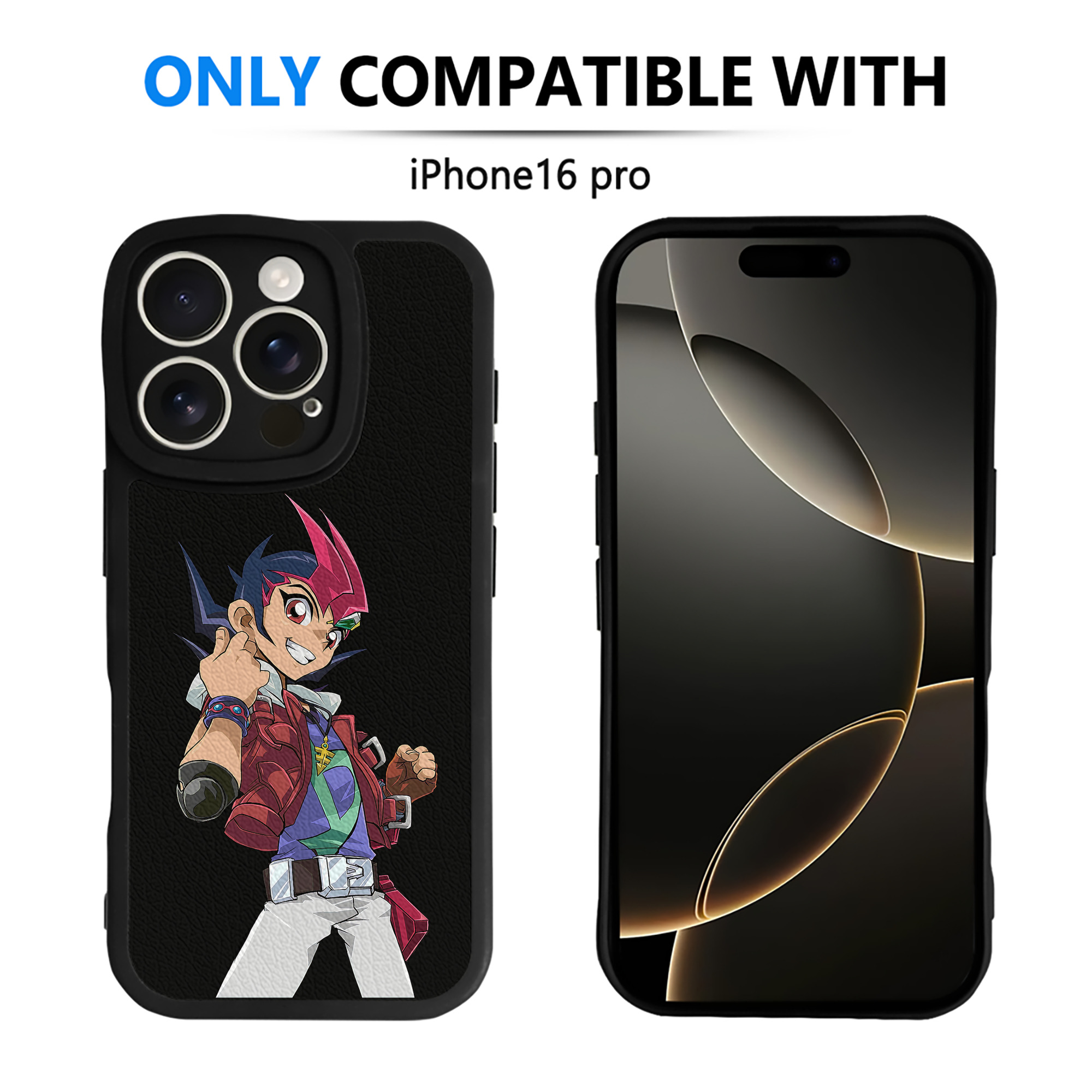 遊☆戯☆王 Yu-Gi-Oh! 【iPhone 16シリーズ対応】シリコンスマホケース（レザー調） 材質：シリコン